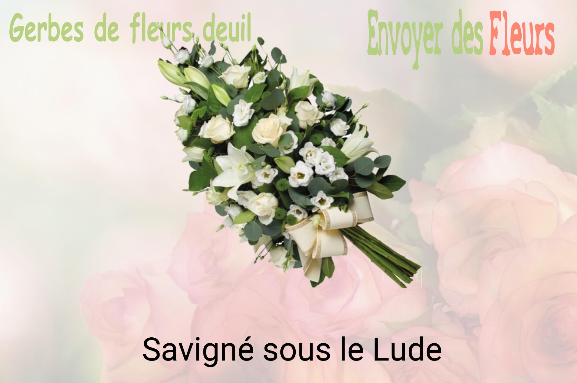 Gerbe de fleurs de deuil livrée à Savigné-sous-le-Lude